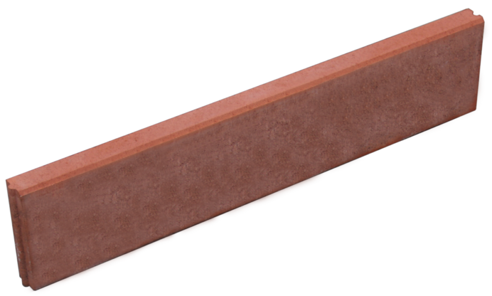 Záhradný obrubník 100x25x5cm Jubileum ABW červený