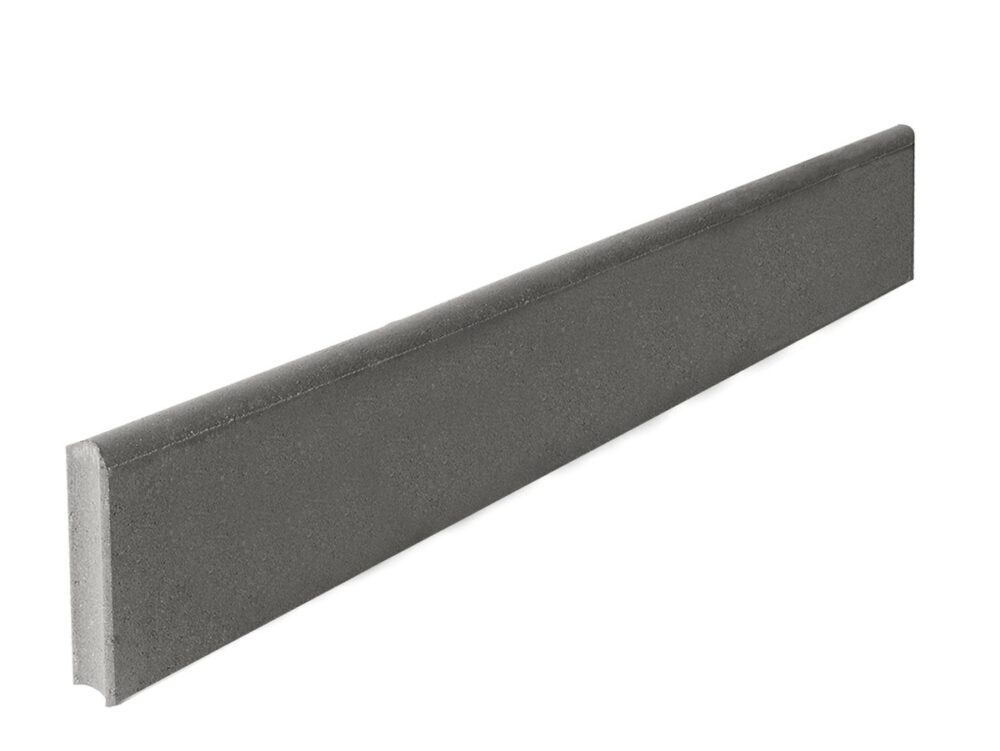 Obrubník záhradný guľatý zámok 100x25x5 Sivý