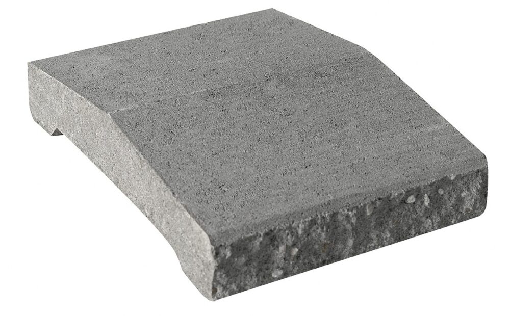Plotová strieška so štiepaným čelom Sivá 220x300mm
