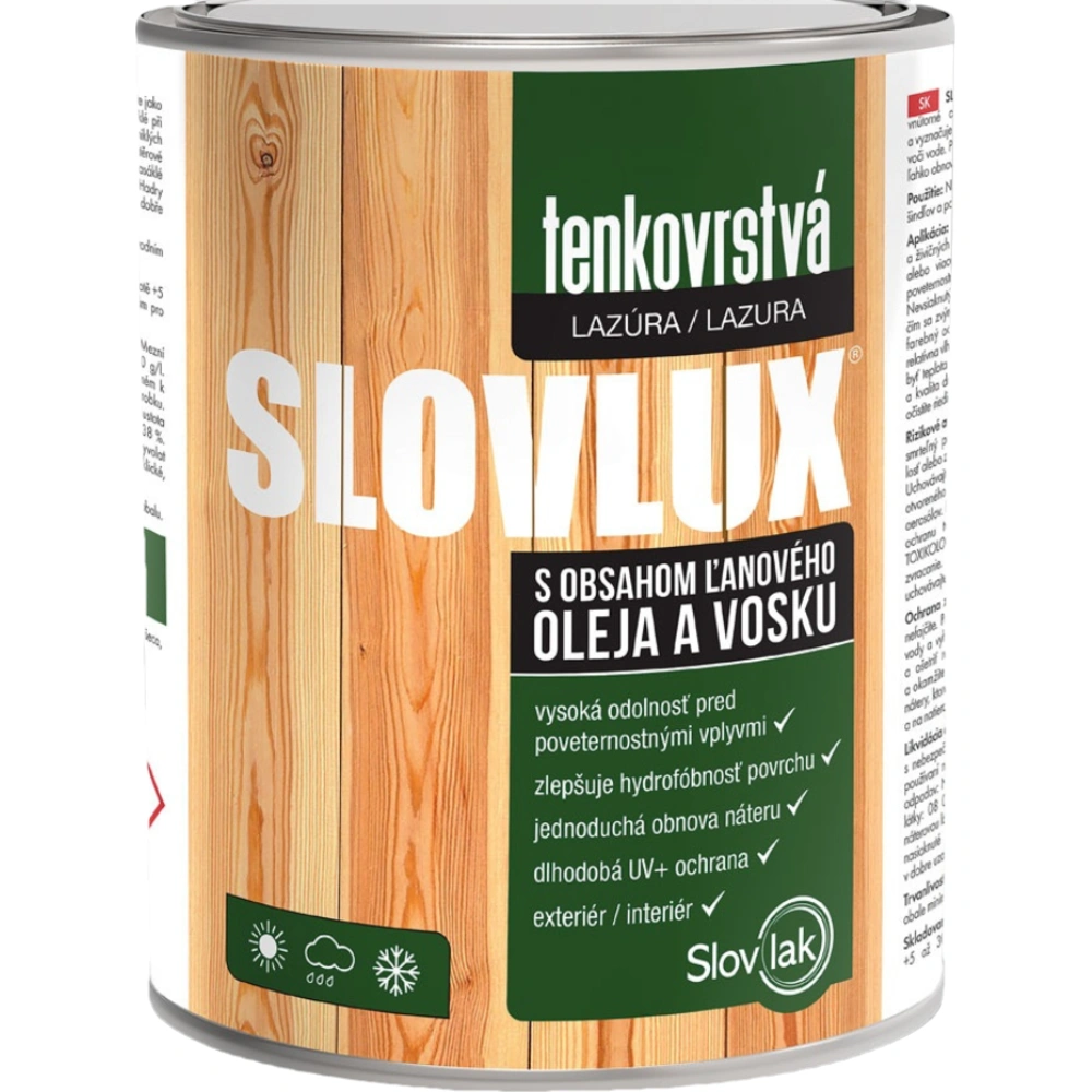 Tenkovrstvá lazúra Slovlux