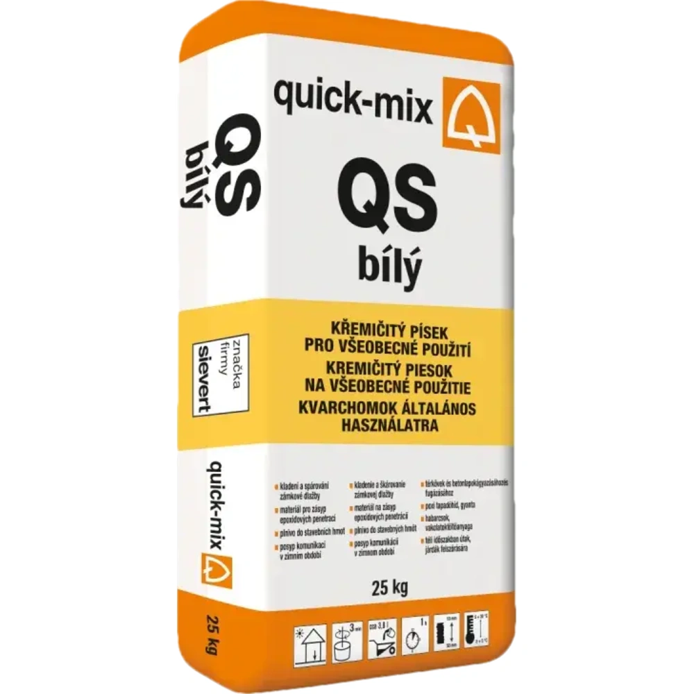 Kremičitý piesok QS sivo-biely 0-0,6mm Quick Mix