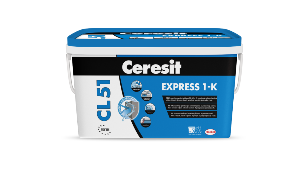 Ceresit CL 51 EXPRESS-1K Tekutá Hydroizolácia Kúpeľne