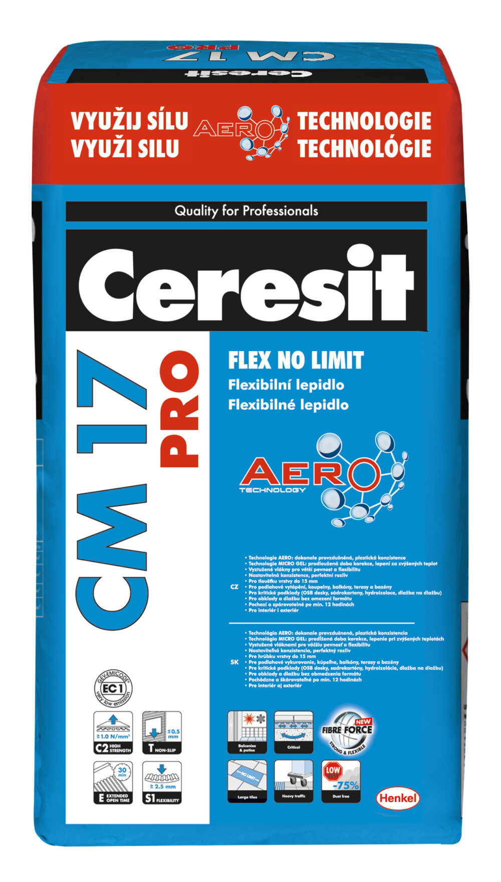 Flexibilné lepidlo Ceresit CM 17, C2 TE S1