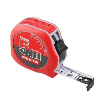 Dlhý 5 metrov zvinovací meter s šírkou 19mm od značky Festa, model 11355.