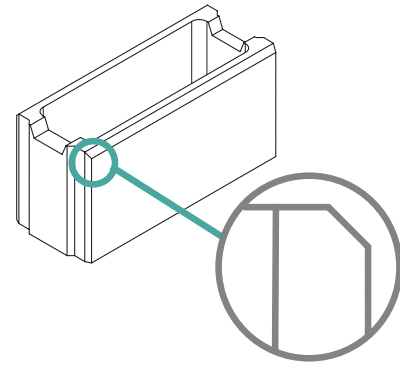 azbeton blok 20 debniacia tvárnica s fazetou