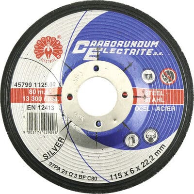 Brúsny kotúč do uhlovej brúsky 115 x 6 x 22,2 mm – 97P A 24 Q 3 BFC na oceľ