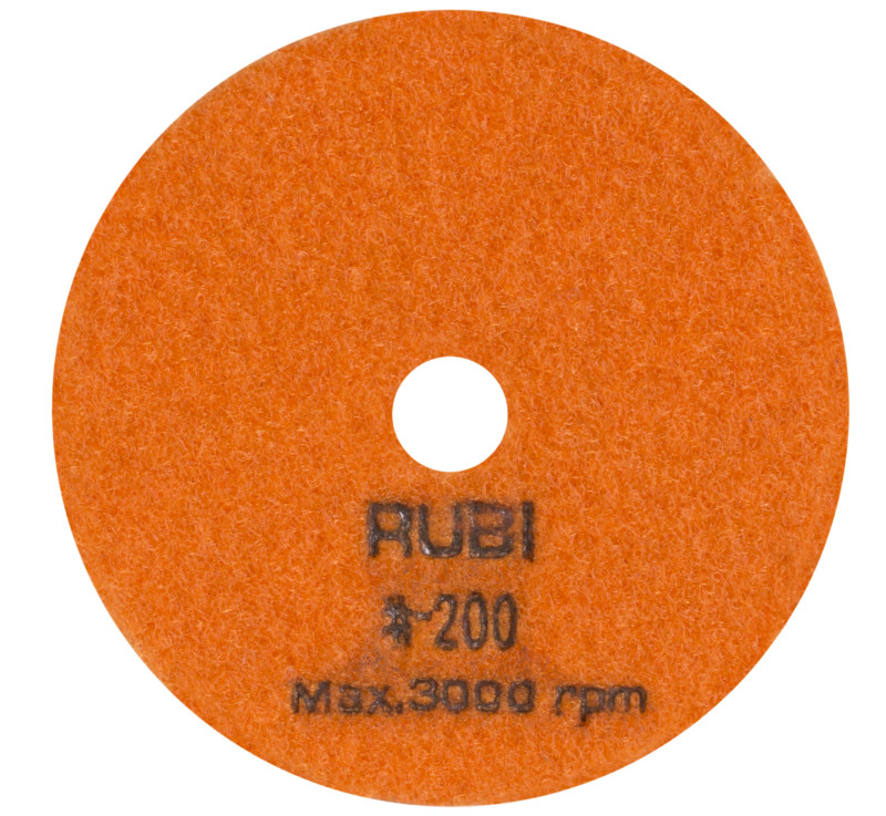 RUBI Diamantový leštiaci kotúč 100 mm – zrnitosť 200 /62972 RUBI Diamantový leštiaci kotúč 100 mm – zrnitosť 200 /62972