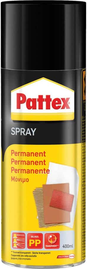 Pattex Power Spray – Kontaktné lepidlo v spreji (400 ml) Pattex Power Spray – Kontaktné lepidlo v spreji (400 ml)