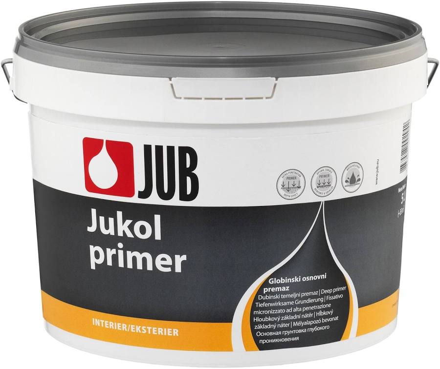 JUB Jukol Primer – Špeciálny hĺbkový základný náter (5 l) JUB Jukol Primer – Špeciálny hĺbkový základný náter (5 l)