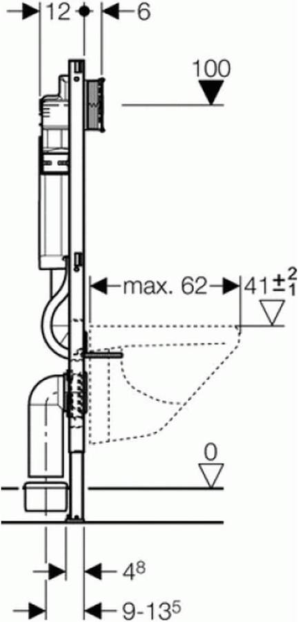 Geberit Duofix Sigma 12 cm (111.300.00.6) – Univerzálny montážny prvok pre závesné WC UP320 Geberit Duofix Sigma 12 cm (111.300.00.6) – Univerzálny montážny prvok pre závesné WC UP320