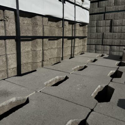 Dlažba betónová zámková bez fazety AZ Beton Behaton-Market 1/2 sivá