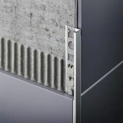 Profil ukončovací schodový typ L Celox hliník elox inox kartáč 2,5 m